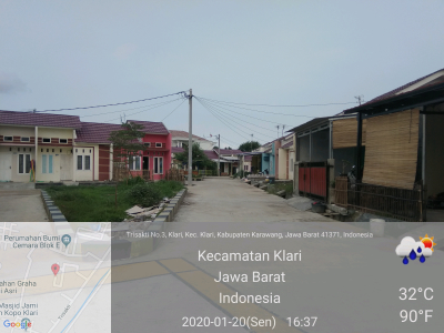 foto posisi tengah perumahan GRAND SAMARA RESIDENCE