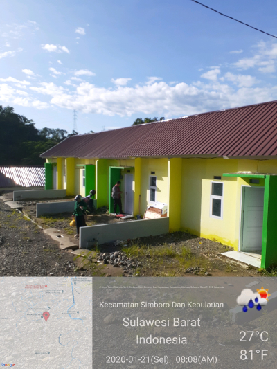 foto posisi tengah perumahan Puncak Indah permai
