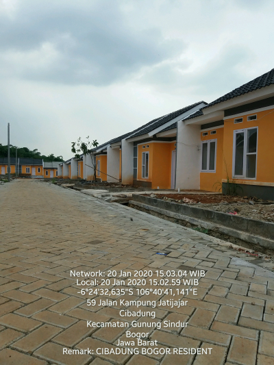 foto posisi tengah perumahan Cibadung Bogor Residence