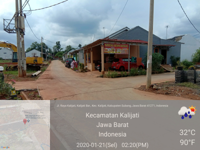 foto posisi tengah perumahan PRAMANTI GRIYA SEDAYU