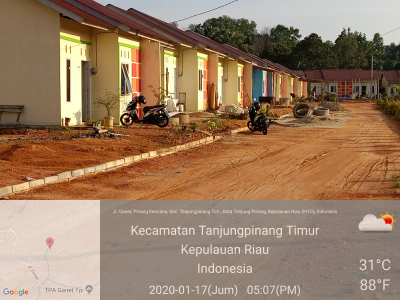 foto posisi tengah perumahan Yuki Vista 2