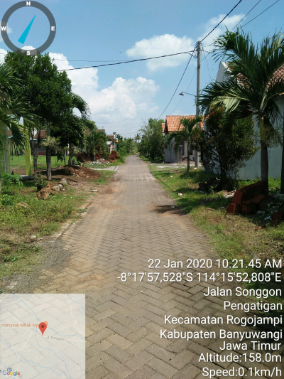 foto posisi tengah perumahan Villa Mas Rogojampi