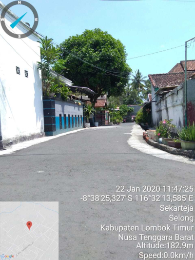 foto posisi tengah perumahan Perumahan Lendang Bedurik Permai