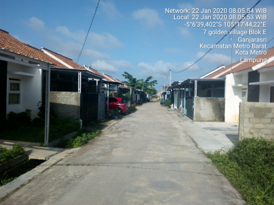 foto posisi tengah perumahan Golden Village