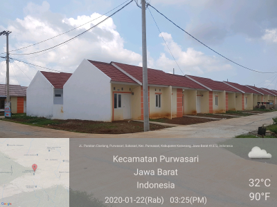 foto posisi tengah perumahan Griyamitra sukasari