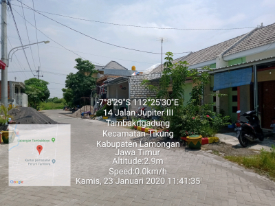 foto posisi tengah perumahan Planet Green Tambora III