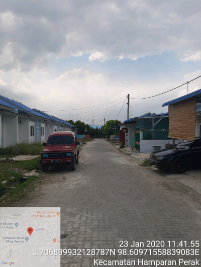 foto posisi tengah perumahan BUMI MIRAJ PERMAI