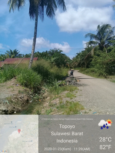 foto posisi tengah perumahan TOPOYO CITY