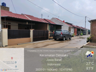 foto posisi tengah perumahan Grand Park Cimalaka