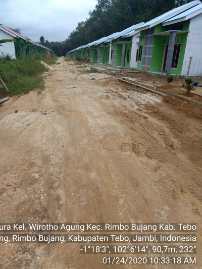foto posisi tengah perumahan Puri Raflesia Residence 3