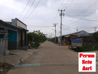 foto posisi tengah perumahan SETU ASRI