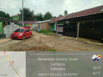 foto posisi tengah perumahan Asri Jaya Indah Permai