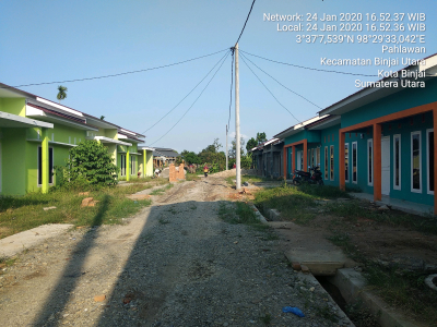 foto posisi tengah perumahan Zafir Residence