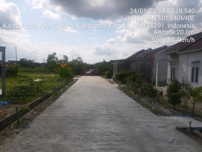 foto posisi tengah perumahan Mutiara Garuda Sakti