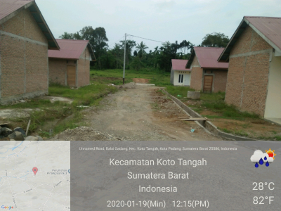 foto posisi tengah perumahan pinang baririk VII tahap 2