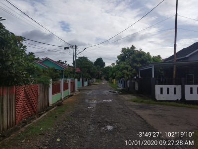 foto posisi tengah perumahan Bukit Hijau 2