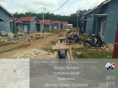 foto posisi tengah perumahan Sei Rumbai Regency