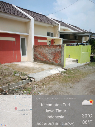 foto posisi tengah perumahan Griya Puri Asri