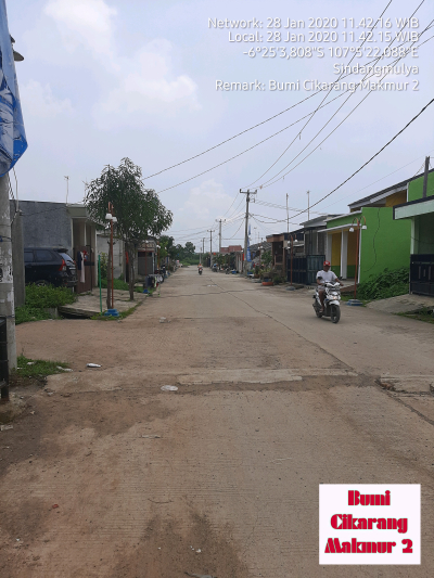 foto posisi tengah perumahan Bumi Cikarang Makmur 2