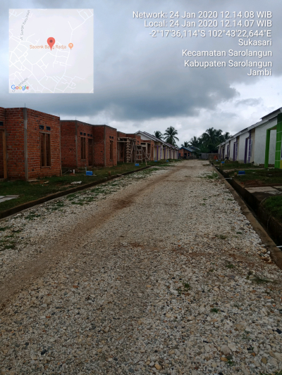 foto posisi tengah perumahan GREEN TULIP