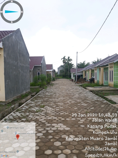 foto posisi tengah perumahan Cinta Regency