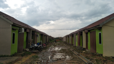 foto posisi tengah perumahan Green 7 meritai