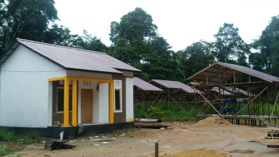 foto posisi tengah perumahan Sandai Asri Residence