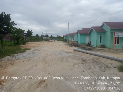 foto posisi tengah perumahan KUBANG INDAH REGENCY