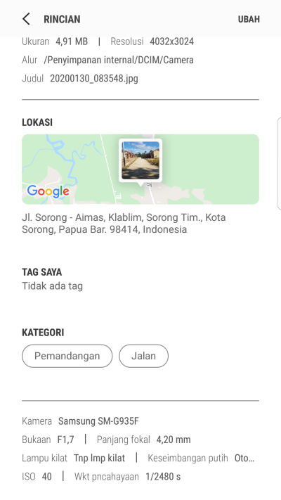 foto posisi tengah perumahan GRIYA ZARA