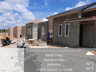 foto posisi tengah perumahan GRAND PESONA MUTIARA 4