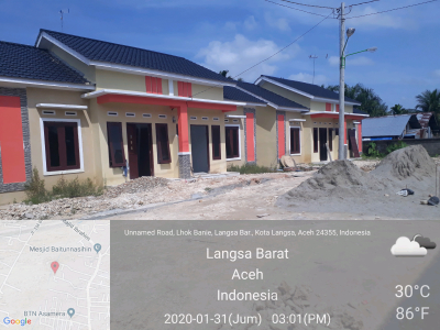 foto posisi tengah perumahan VILLA ASRI DARUSSALAM INDAH 2