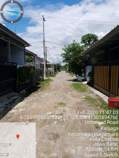 foto posisi tengah perumahan GRAHA KEANDRA KALIJAGA 3