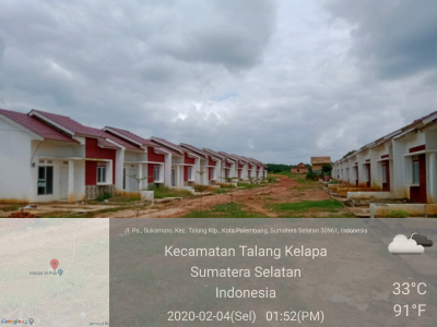 foto posisi tengah perumahan Muzazi Village