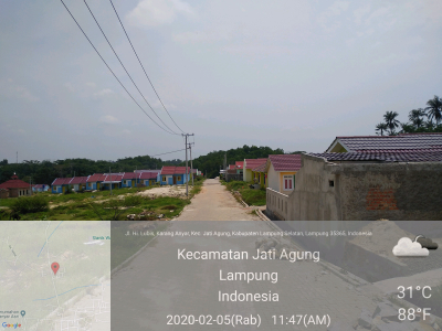 foto posisi tengah perumahan permata asri 2