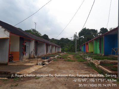 foto posisi tengah perumahan Graha Sukasari Permai