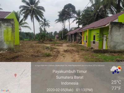 foto posisi tengah perumahan Villa Mustika