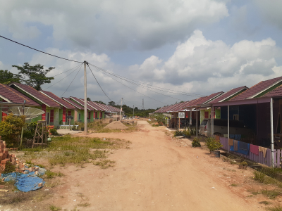 foto posisi tengah perumahan Green Ville Bayung Lencir Indah
