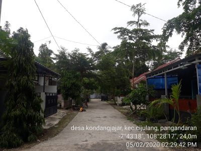 foto posisi tengah perumahan Kalangsari MR Regency