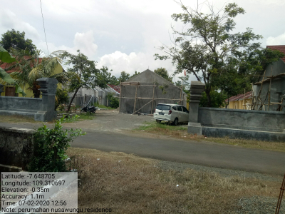 foto posisi tengah perumahan NUSAWUNGU RESIDENCE