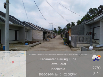 foto posisi tengah perumahan PALASARI GLOBAL GRADE