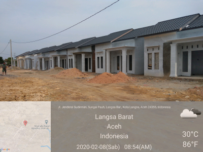 foto posisi tengah perumahan Villa Savira Indah
