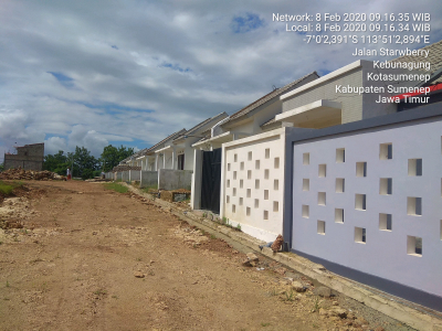 foto posisi tengah perumahan Griya Bukit Mas 1