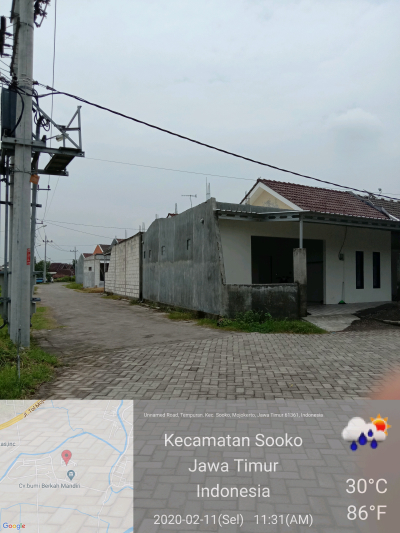 foto posisi tengah perumahan Griya Sooko Asri