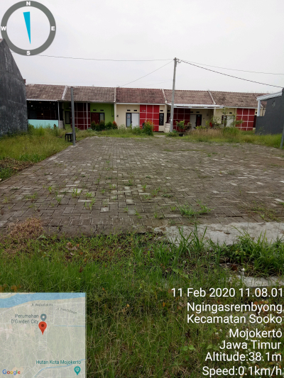 foto posisi tengah perumahan D'GARDEN CITY 