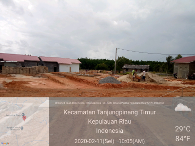 foto posisi tengah perumahan Kristal Valley