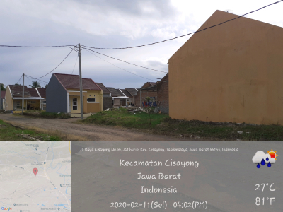 foto posisi tengah perumahan Kampoeng Hijrah Residence
