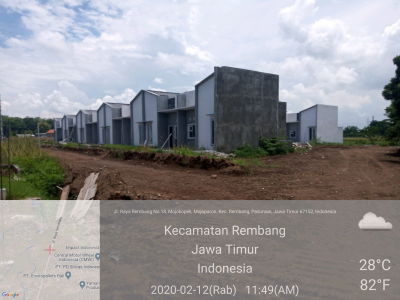 foto posisi tengah perumahan Graha pratama residence