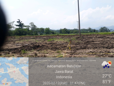 foto posisi tengah perumahan Cangkorah lake view