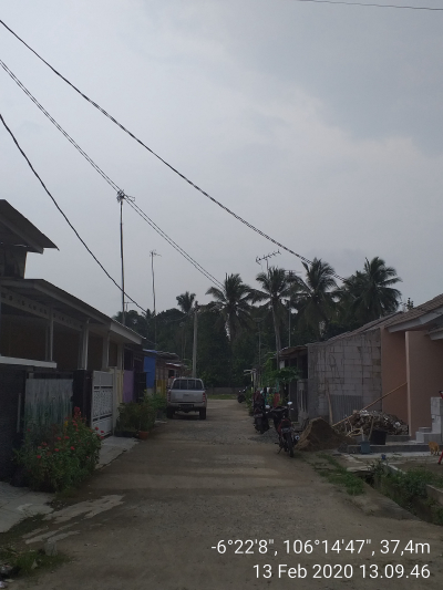 foto posisi tengah perumahan Aweh Residence