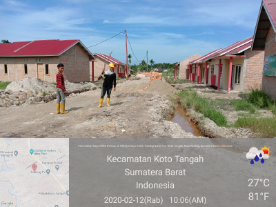 foto posisi tengah perumahan Harfiah Kayu Kalek Permai Koto Tangah